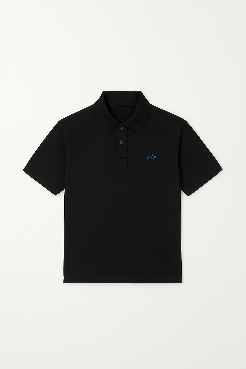 Matte Black Tennis Paradise Polo Shirt