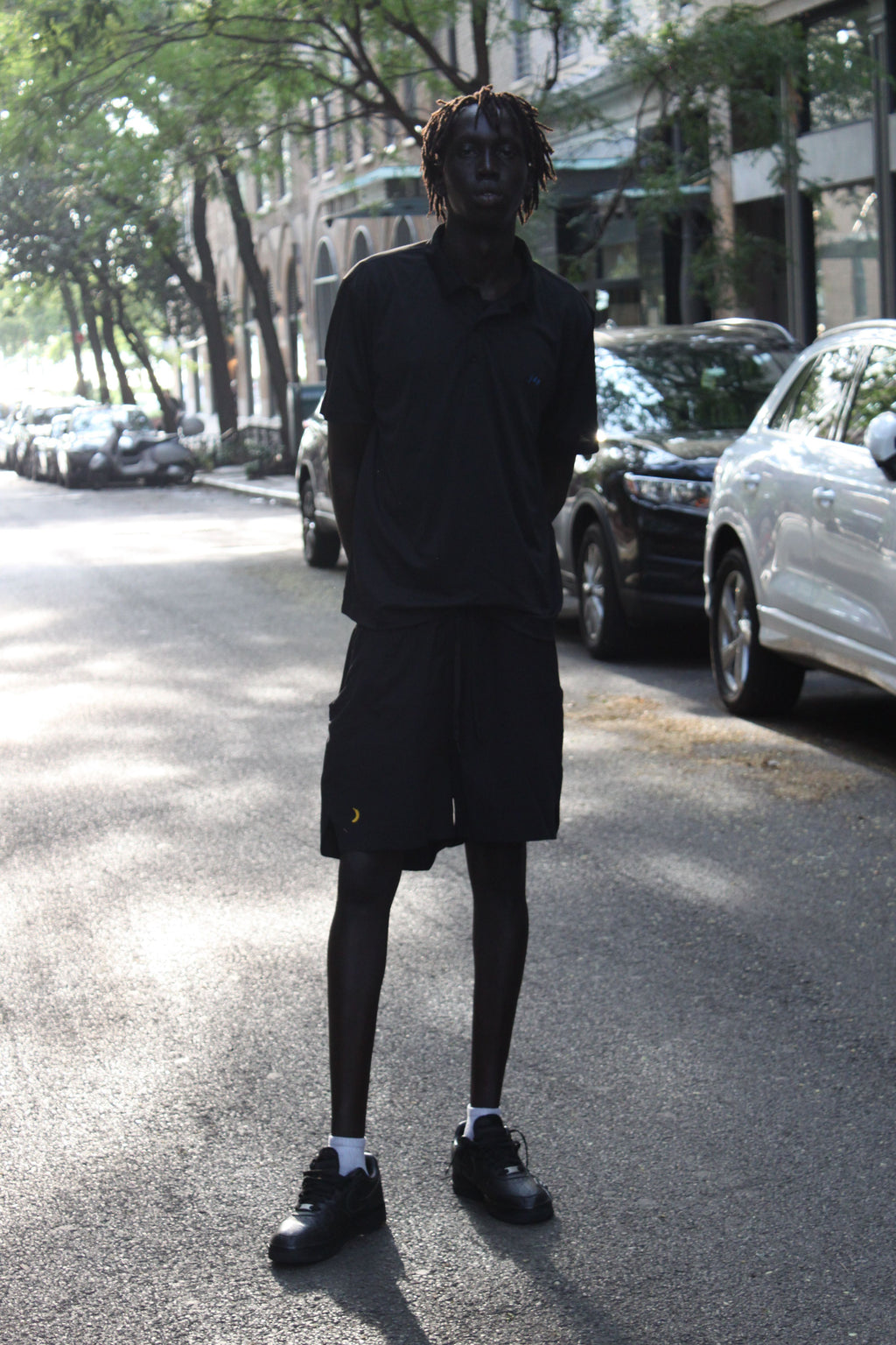 Matte Black Tennis Agnès Short
